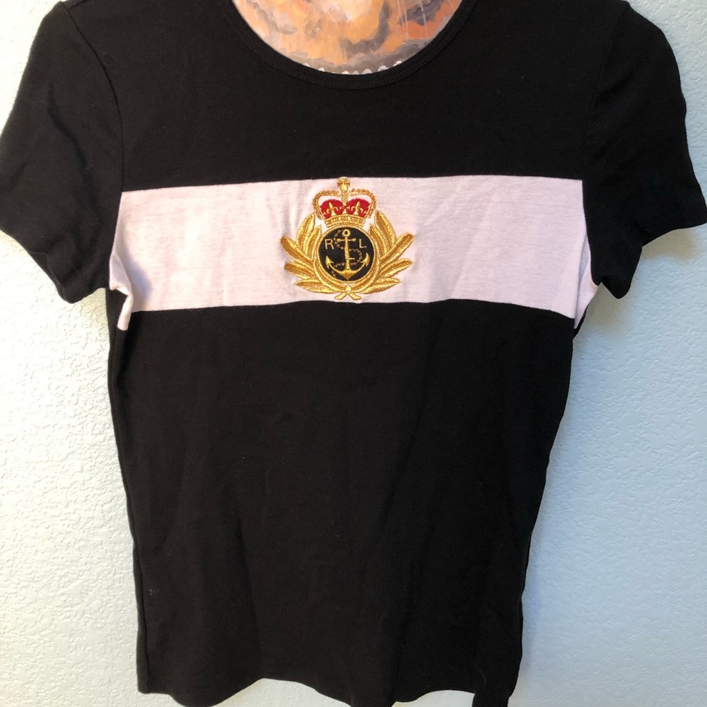 NWOT Lauren Ralph Lauren Crown & Anchor Logo Top